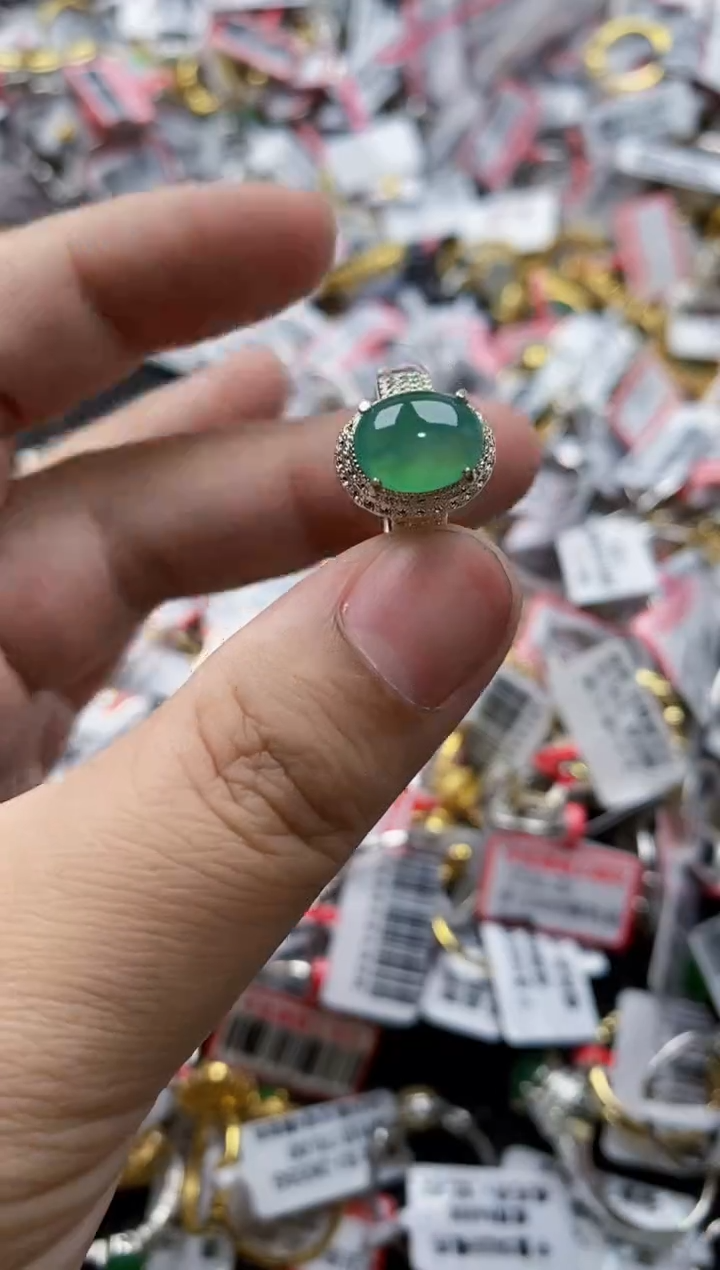 翡翠未镶嵌戒指55555---52