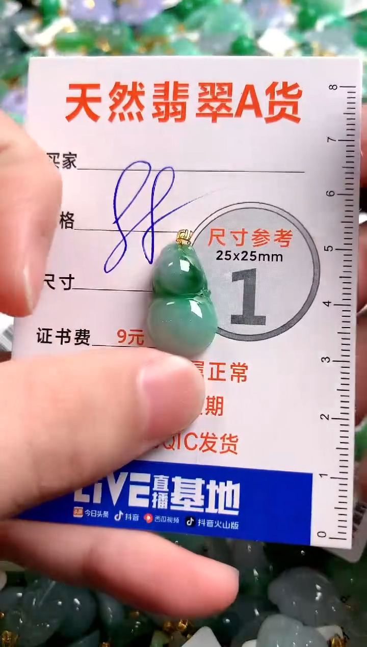 【闪购商品】翡翠颈饰18K金镶嵌14002689