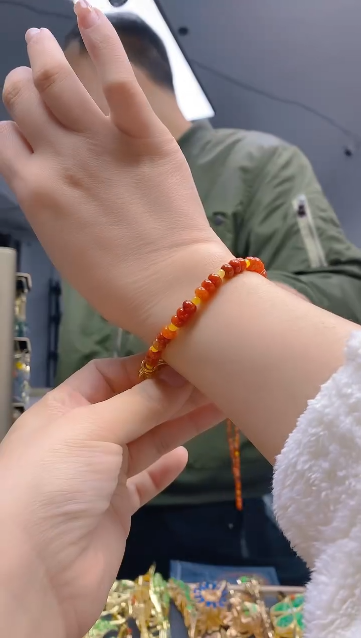 【闪购商品】翡翠耳饰合金247翡翠手链