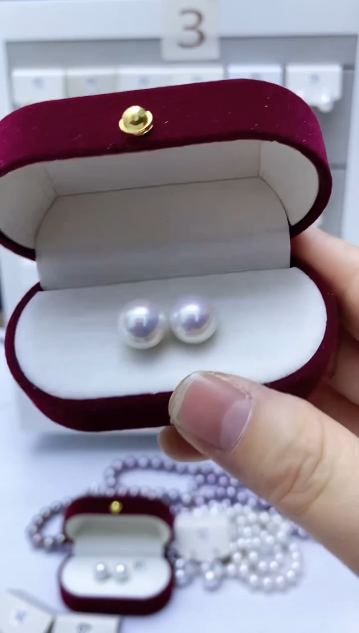 【闪购商品】淡水珍珠耳饰银S925镶嵌92