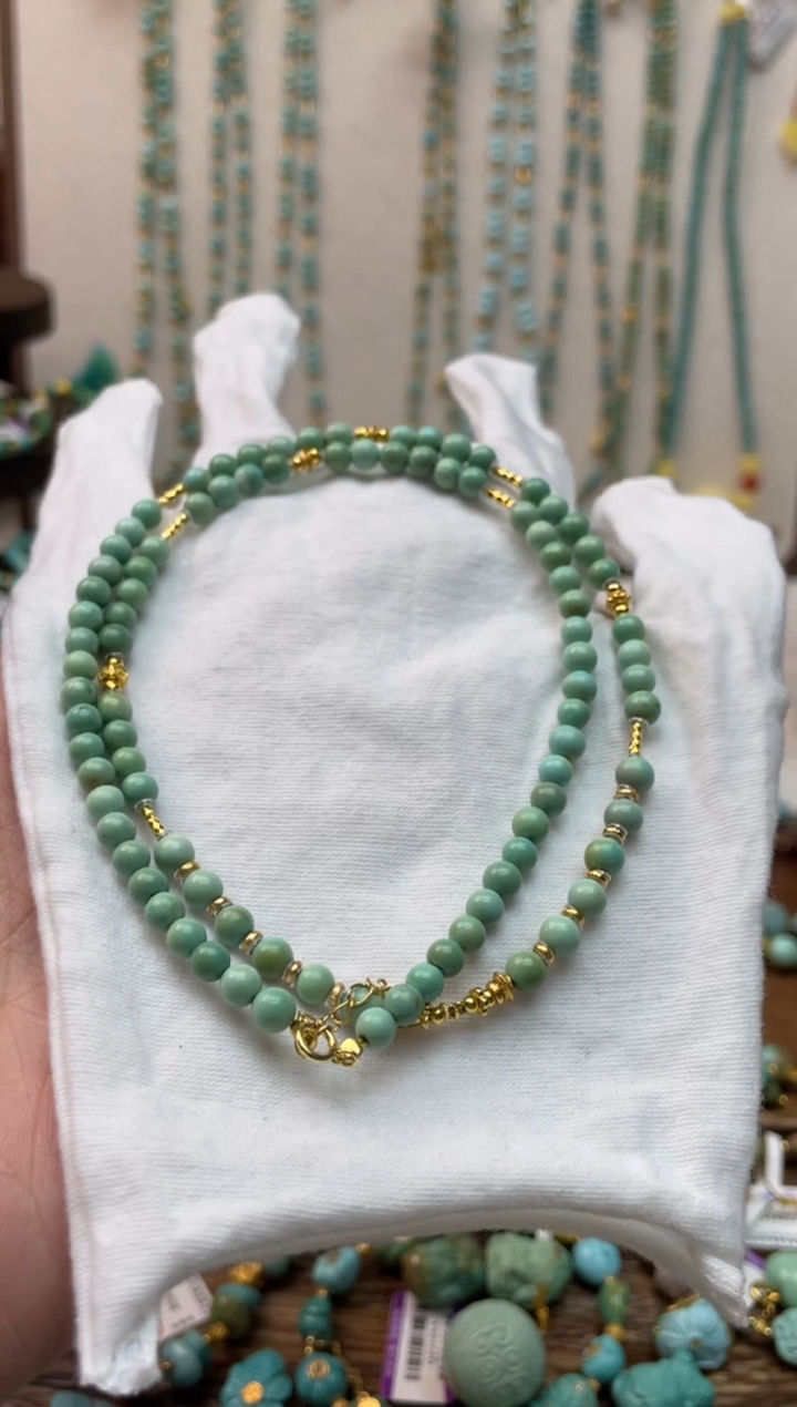 【闪购商品】绿松石颈饰银S925镶嵌编号71