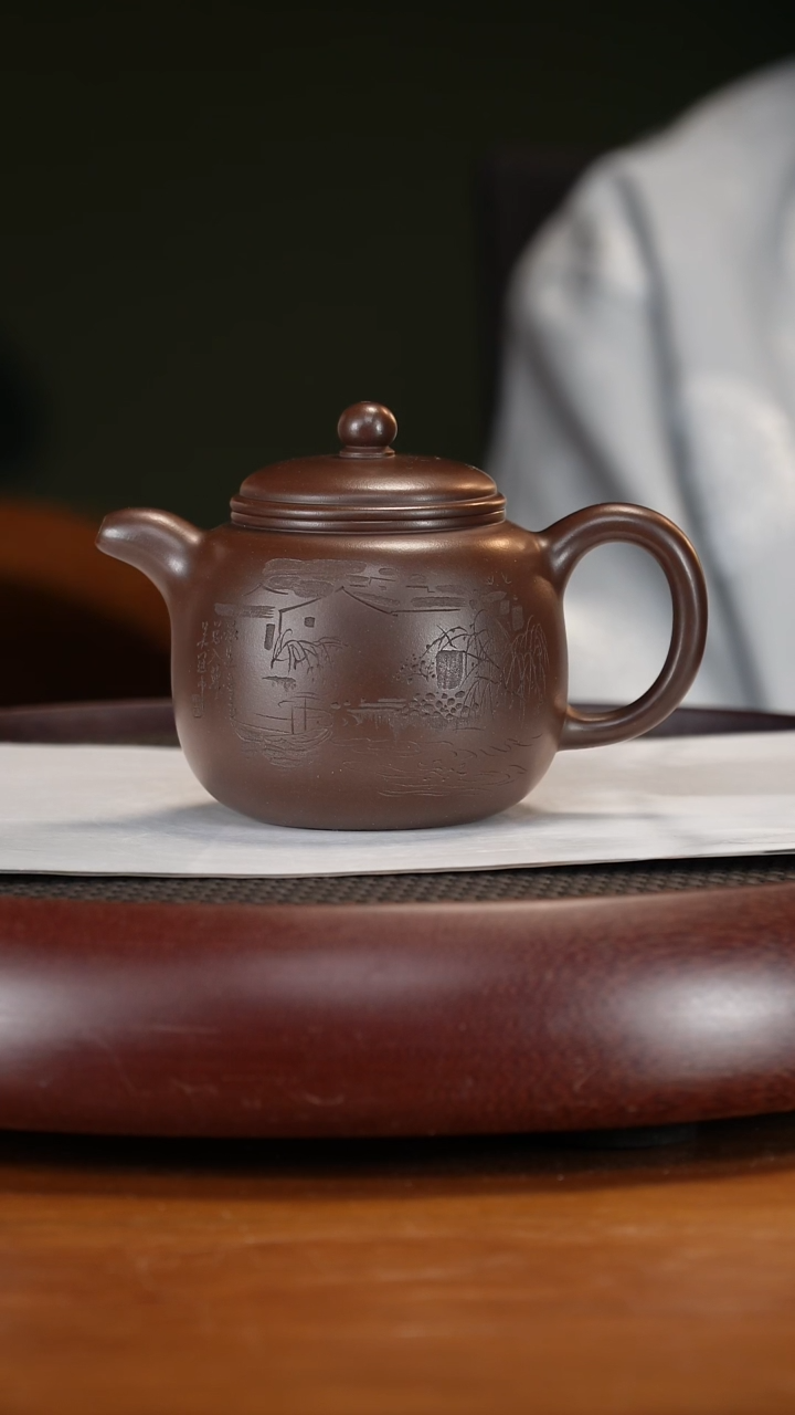 茶壶紫砂27GSZ匏尊 老紫泥300cc