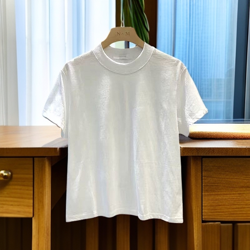 儿童 日单纯棉光板短袖T