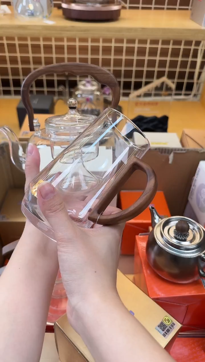 @@禾器木作禾钺壶透明+悦灵杯4个