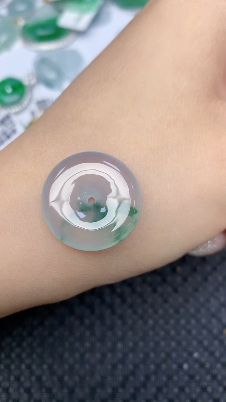 颈饰未镶嵌翡翠天然缅甸翡翠a货百元以上9元证书费自理