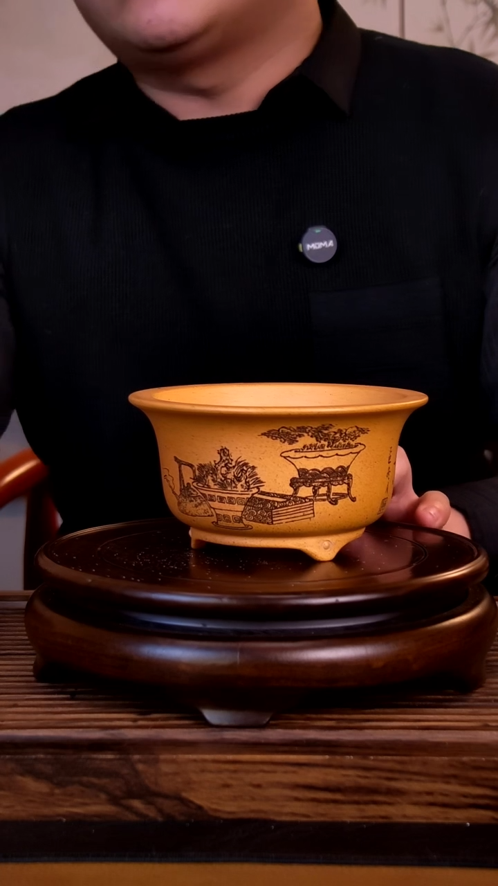 紫砂花盆紫砂花盆-内口12-6