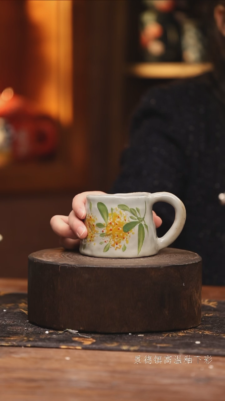 陶瓷景德镇高温釉下手绘陶瓷@L385@