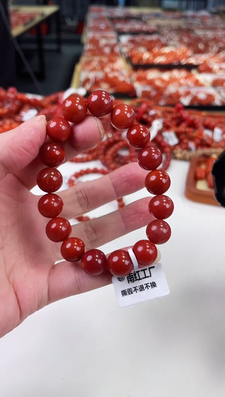 【闪购商品】南红玛瑙瓦西手串12+未镶嵌一个/条