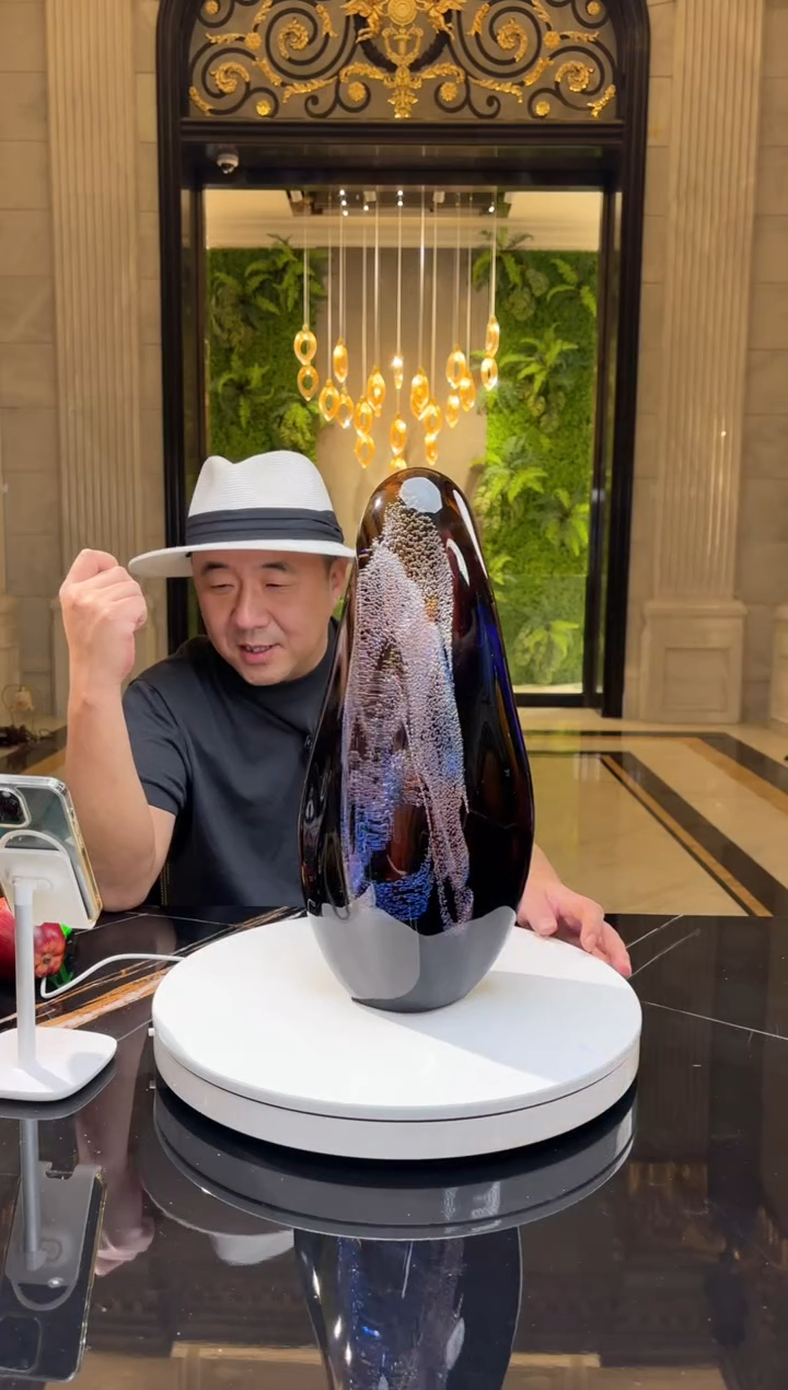 【闪购商品】茶宠月虹艺术琉璃摆件C229