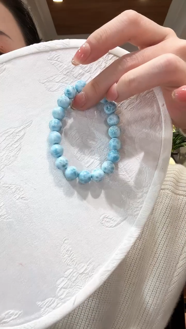 【闪购商品】针钠钙石（海纹石）手链未镶嵌国风10.5