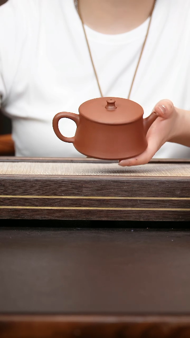 茶壶紫砂原矿 紫泥  云柱壶 