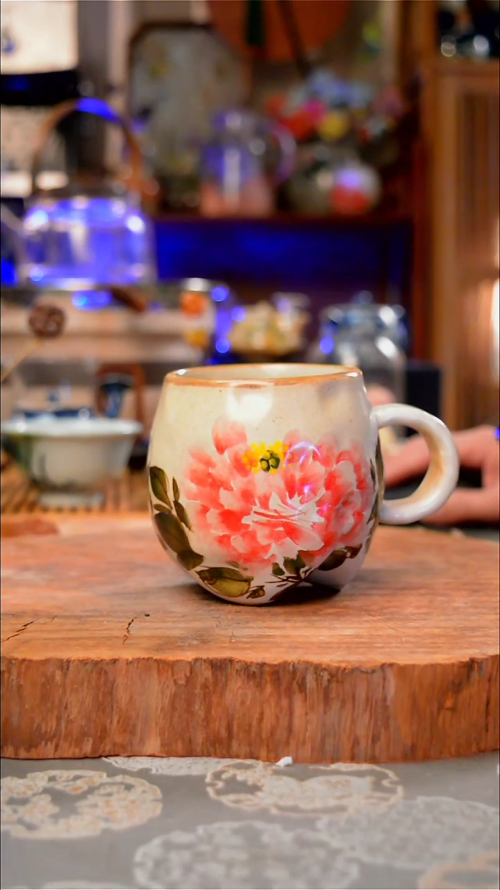 【闪购商品】摆件牡丹手工手绘手工手绘