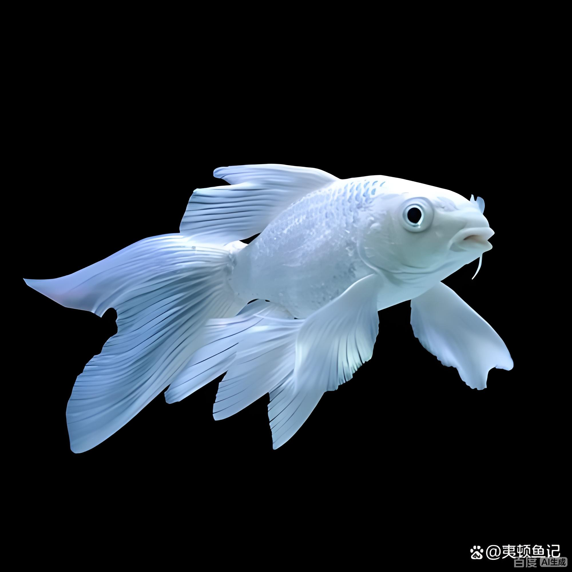 台湾纯种白蝴蝶蝴蝶鲤锦鲤观赏鱼大鳍大尾冷水好养耐活