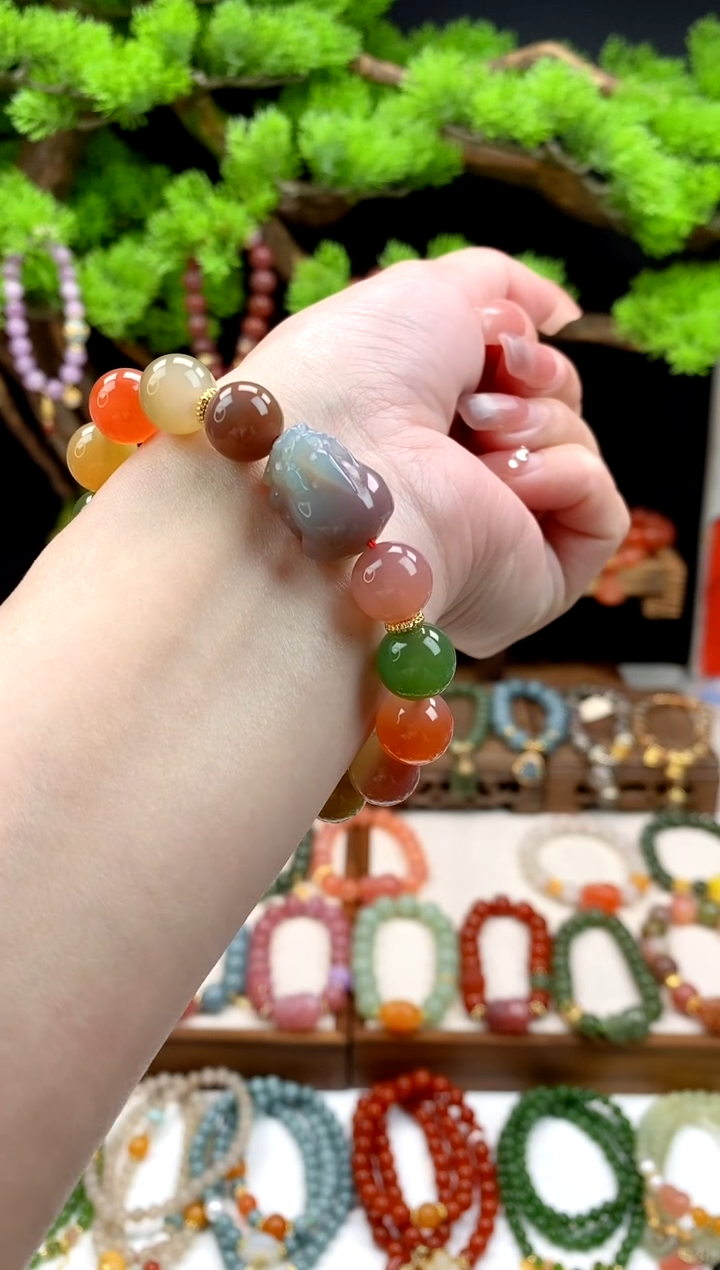 【闪购商品】玛瑙手饰未镶嵌多宝貔貅000