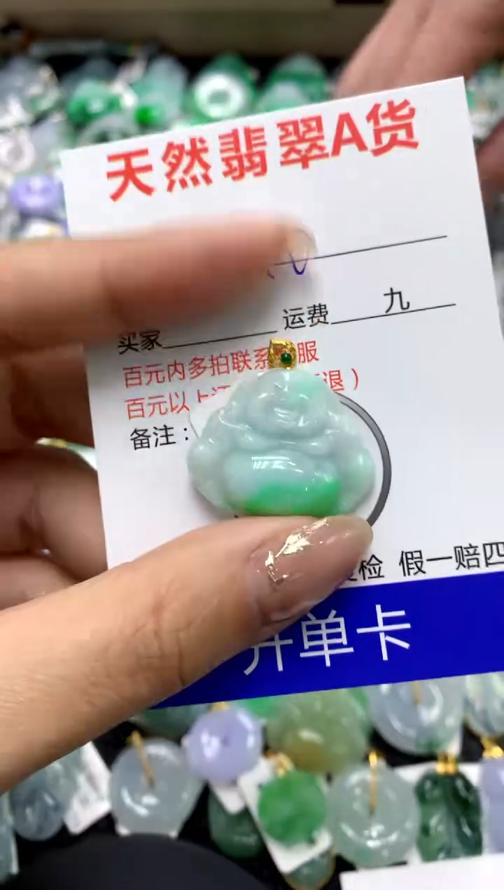 【闪购商品】翡翠颈饰18K金镶嵌111111111