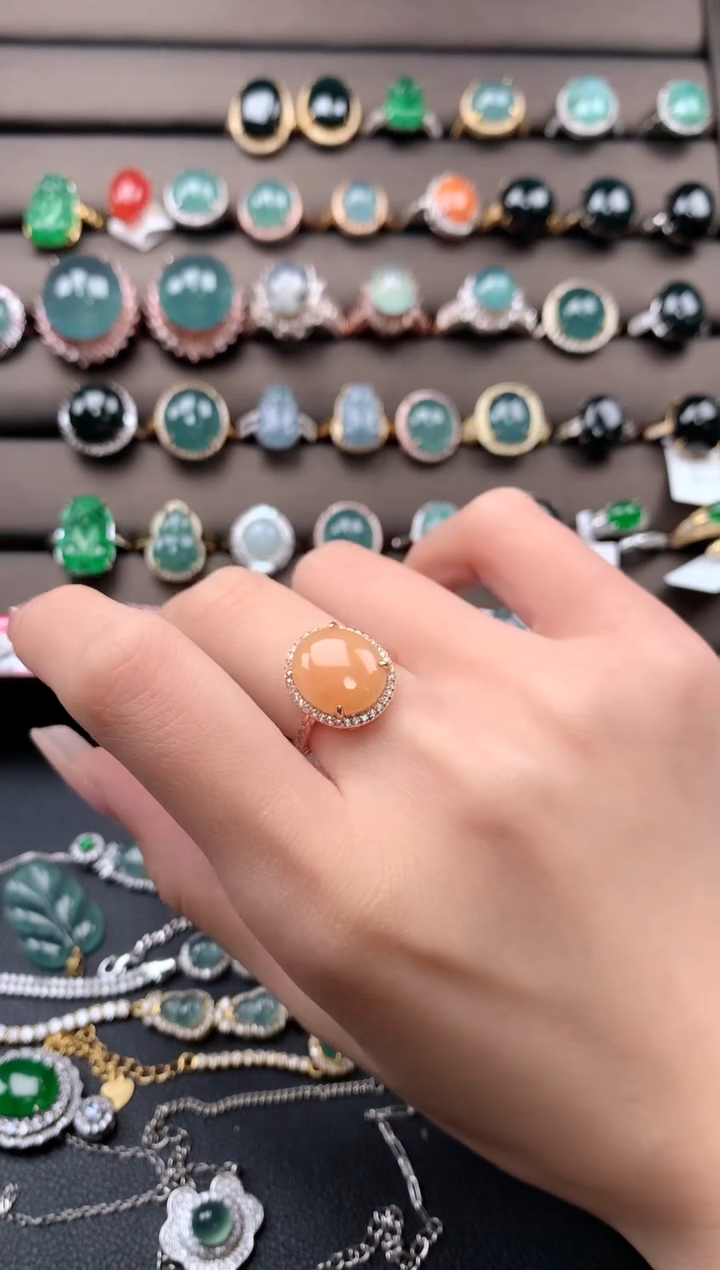 【闪购商品】翡翠戒指银S925镶嵌3213213