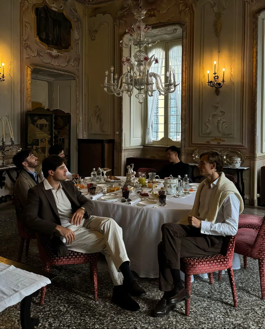 【马年限定】2026年秋冬套装运动男款轻奢休闲高奢弹力情侣老钱风19