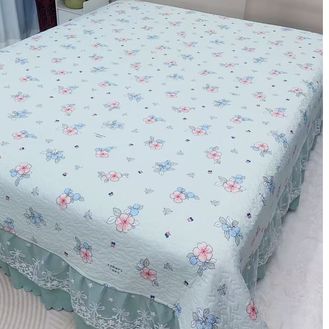 【软凉席床盖】夏天必备凉感丝蕾丝花边软凉席