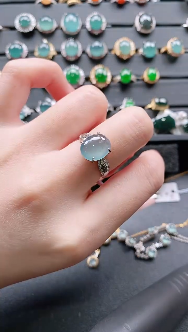 【闪购商品】翡翠戒指银S925镶嵌11111111