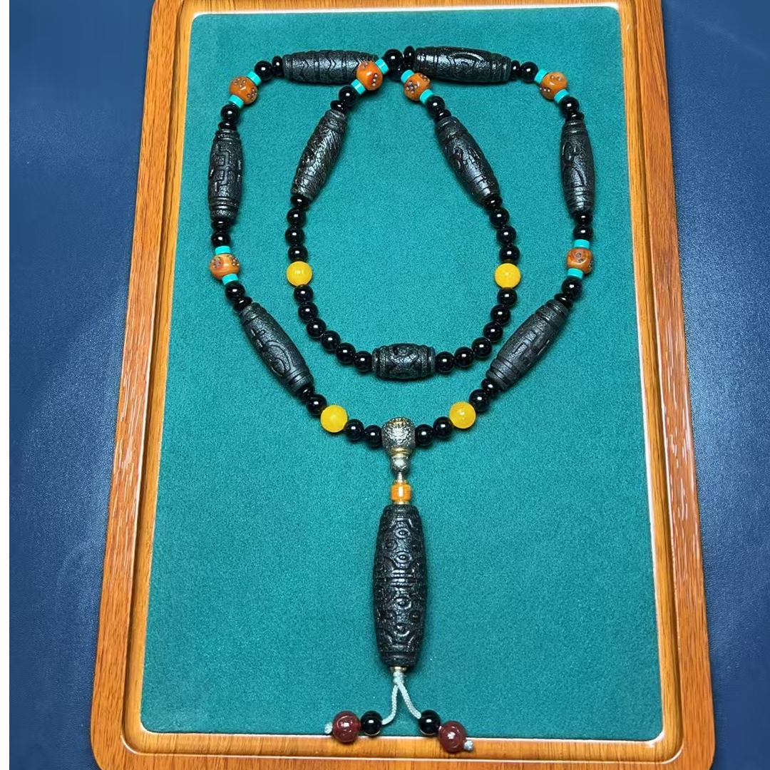 非金属珐琅项链 藏式经典高端 d 大项链