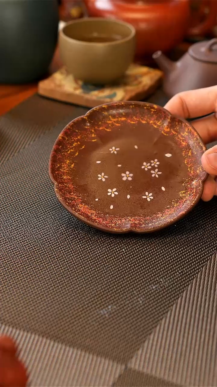 【闪购商品】紫砂茶壶念一茶器繁花壶承