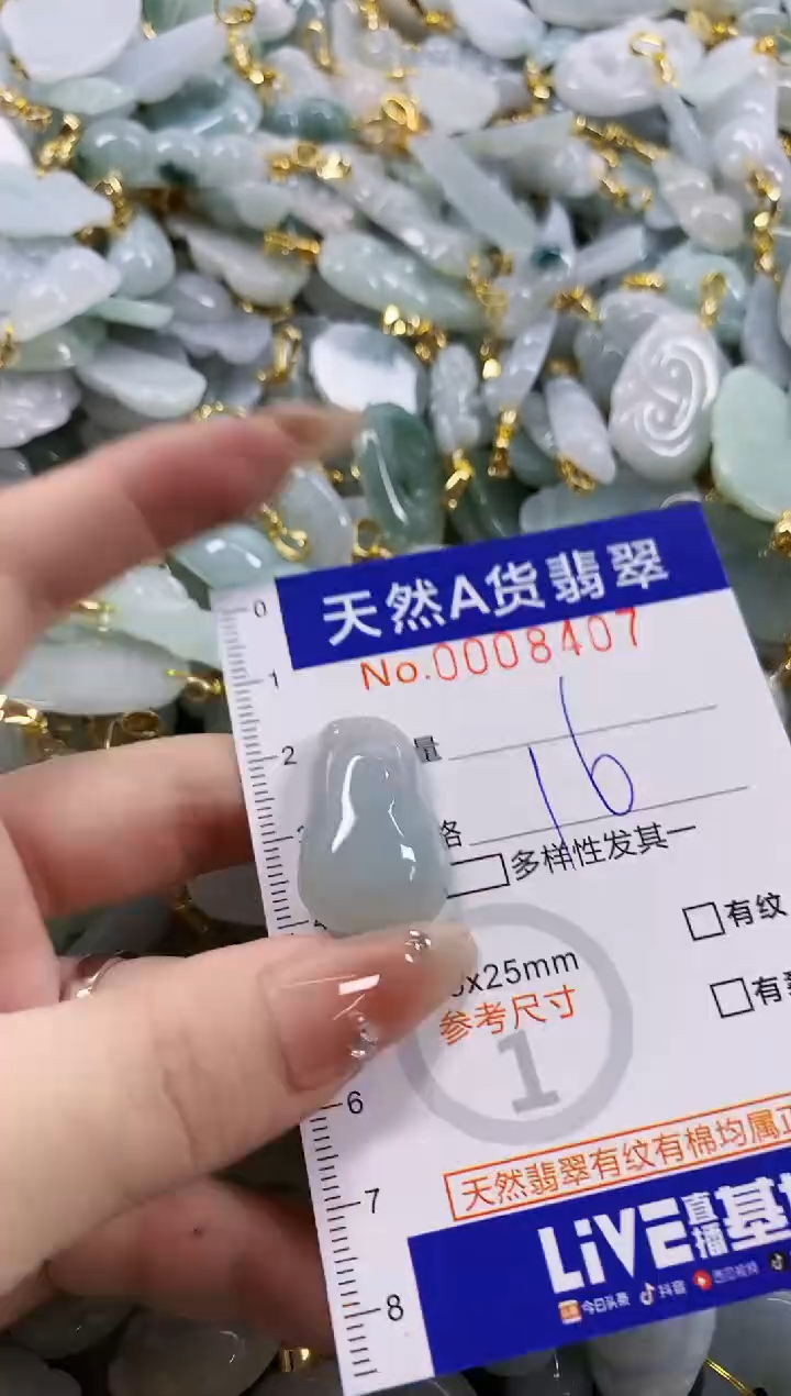 颈饰未镶嵌翡翠天然A货翡翠
