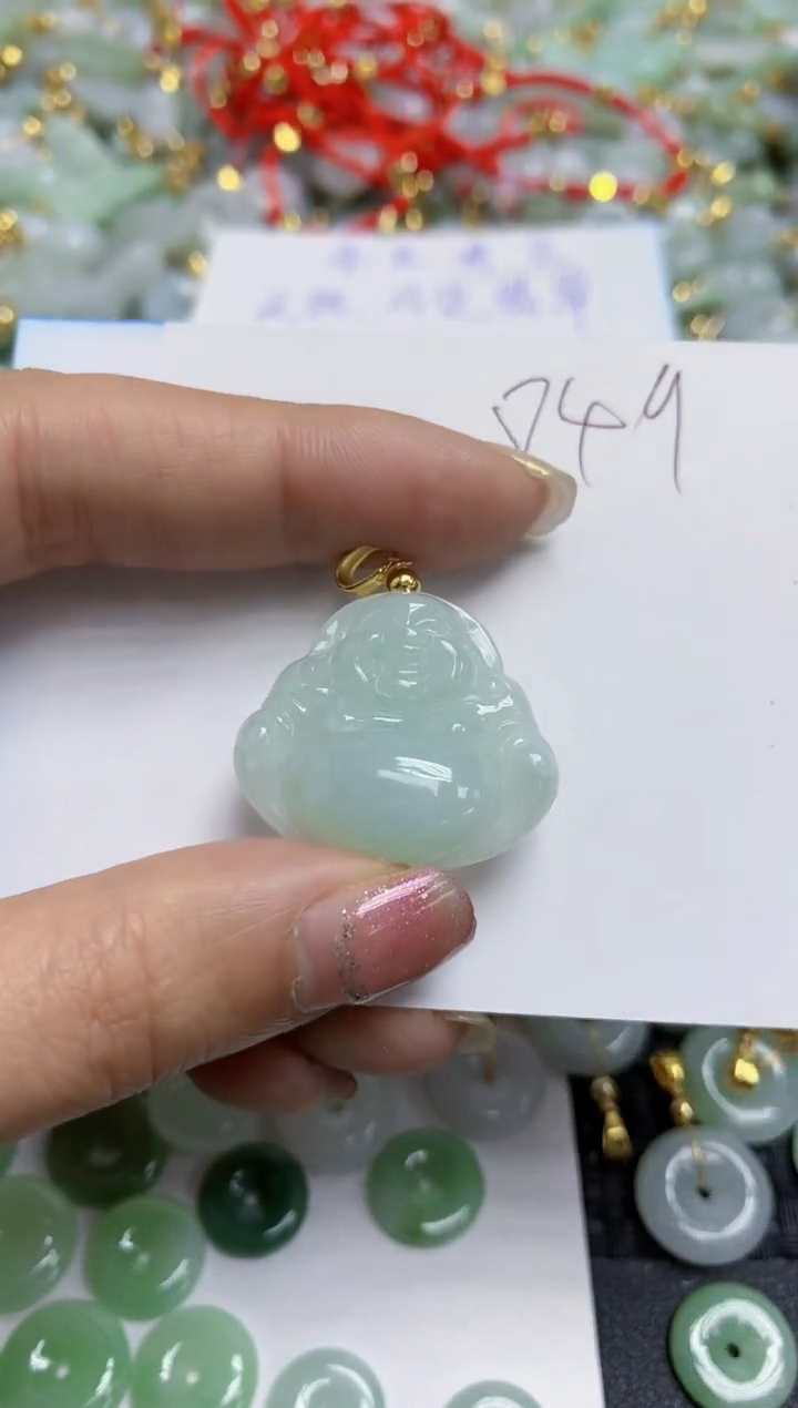 【闪购商品】翡翠颈饰合金天然翡翠A货