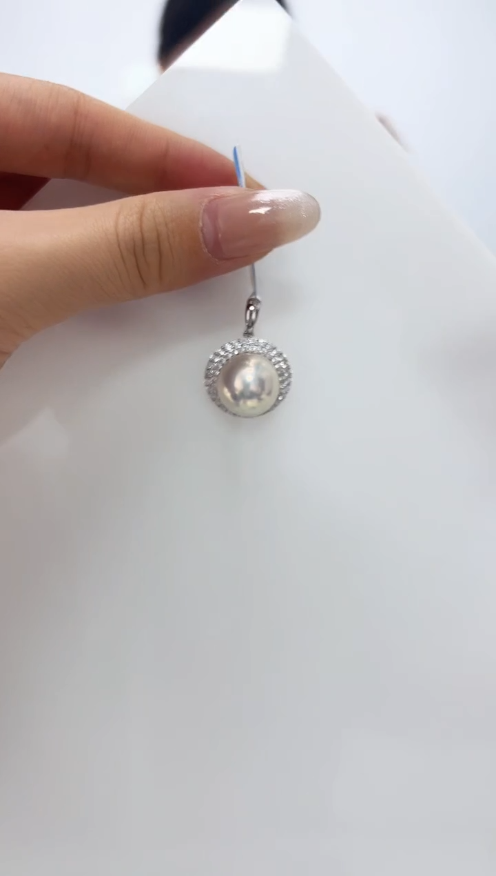 【闪购商品】淡水珍珠DA银S925镶嵌B634 珍珠吊坠 13