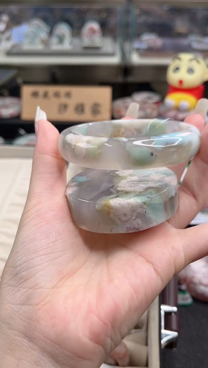 未镶嵌手镯石英质玉61圈口（赠品镯心）2S91294