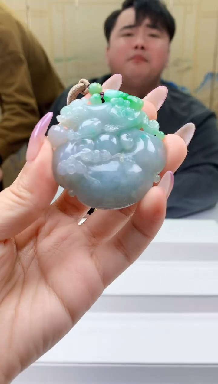 【闪购商品】定制翡翠未镶嵌5060ty-毛货挂件148