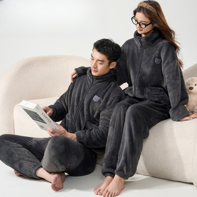 【锦衣服饰】FWY 1126法式小熊刺绣家居套装