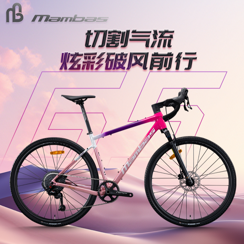 曼巴斯眼镜蛇（mambas）G5瓜车全地形砾石公路自行车顺泰油碟12速