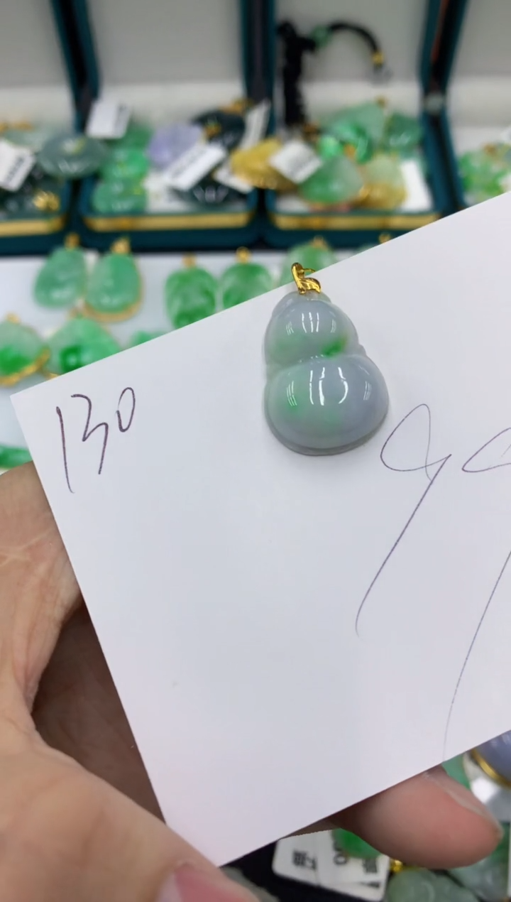 【闪购商品】翡翠颈饰18K金镶嵌号链接11111