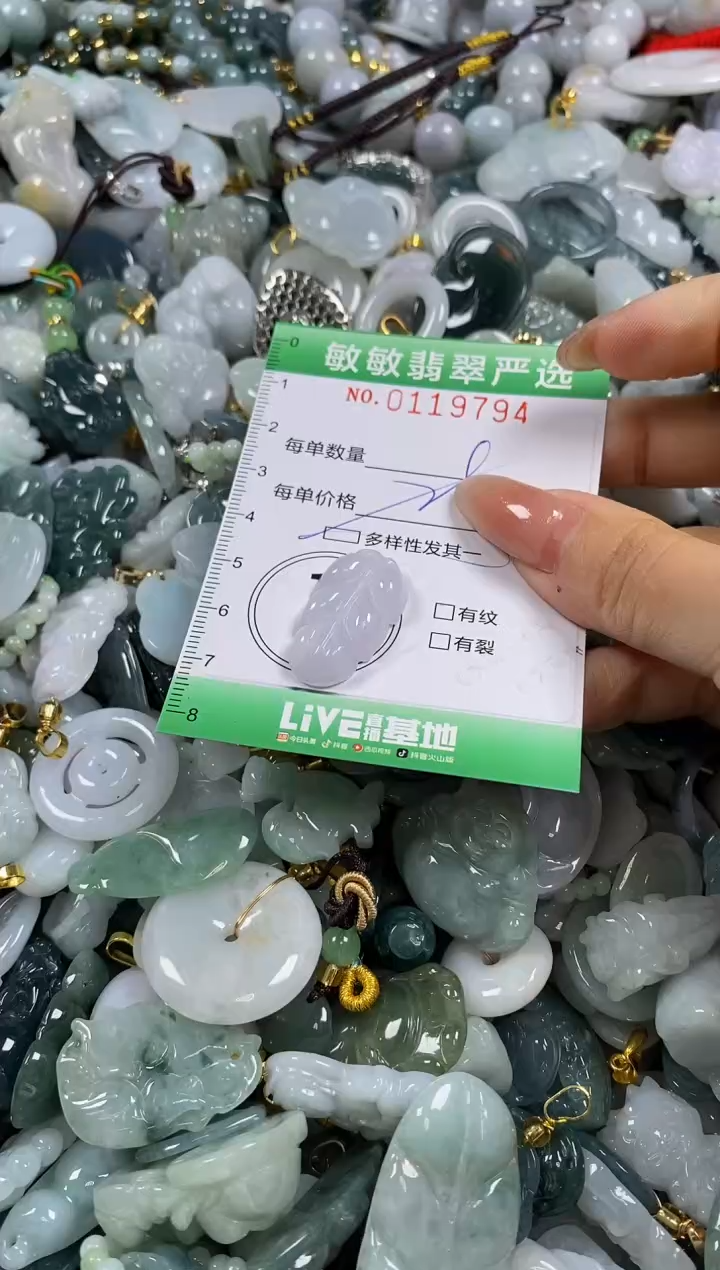 【闪购商品】翡翠颈饰未镶嵌闪购0119794多样性发其一