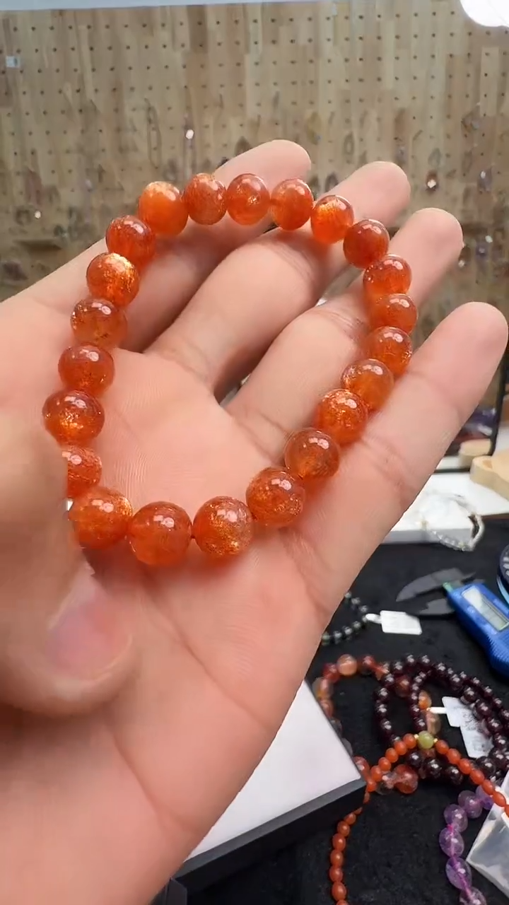 未镶嵌手链日光石村0525 约8mm