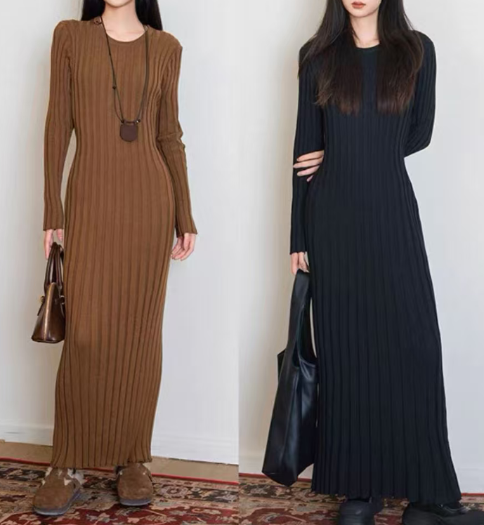 【法式坑条】束口长裙集合链接