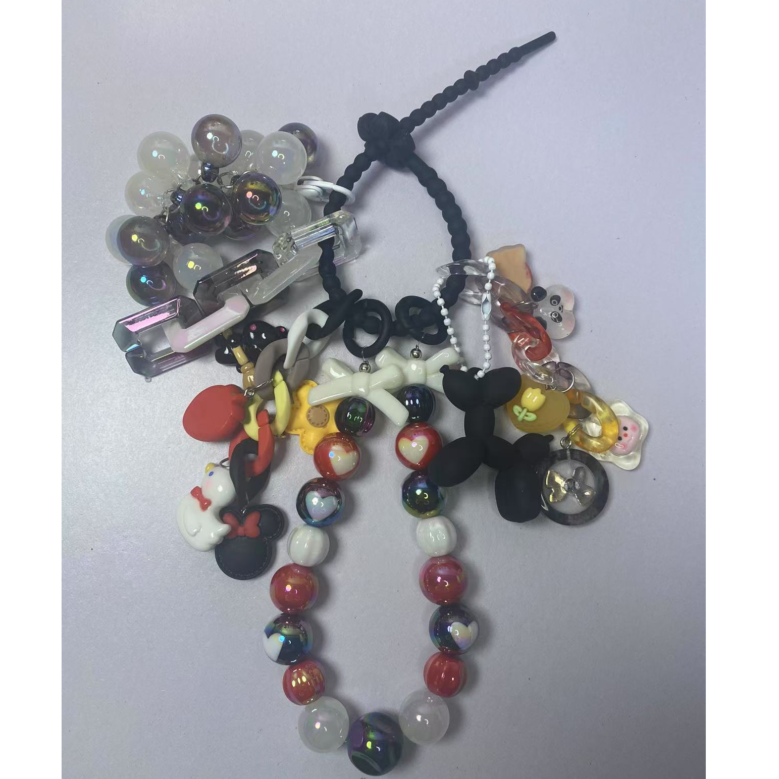 手工diy挂件网红ins爱心配件包挂车挂钥匙挂