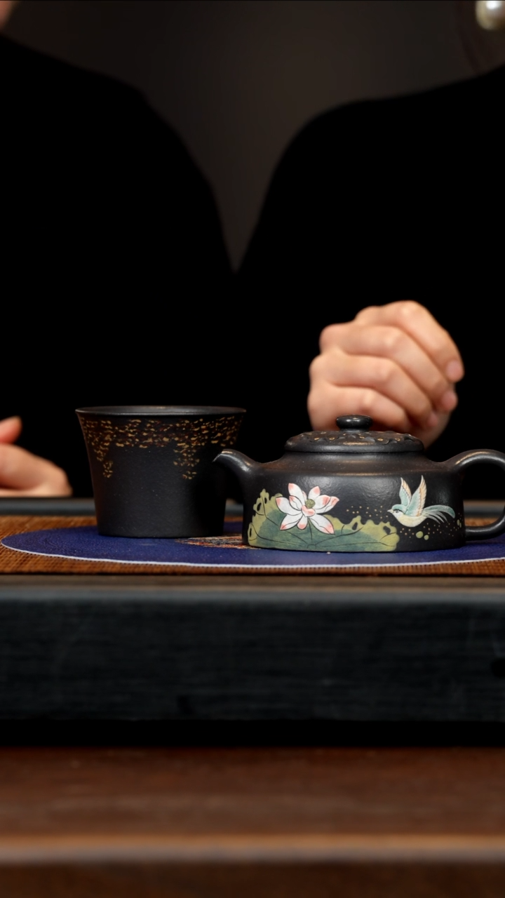 【闪购商品】紫砂茶壶ZXJ 天青 清荷 200cc