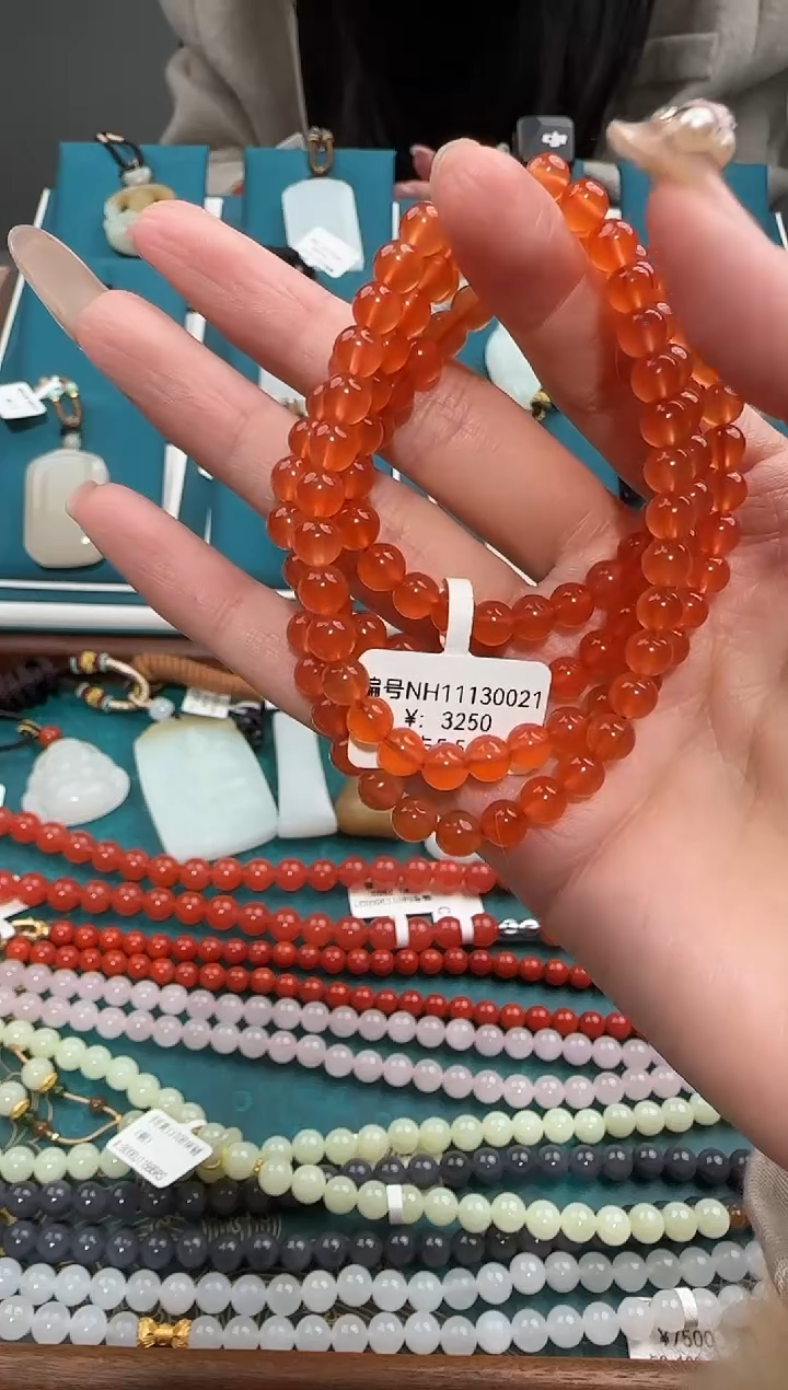 未镶嵌手串南红玛瑙手串NH5.5＋