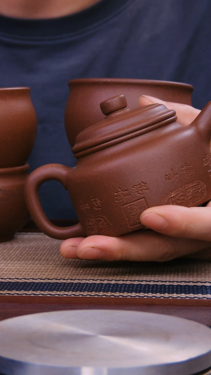 茶杯紫砂但****！100CC深井紫泥杯子