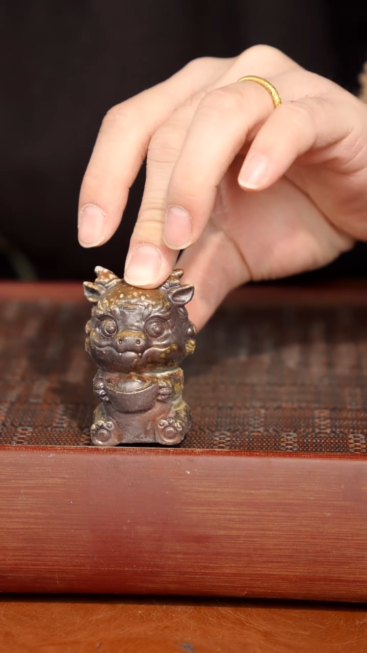 陶瓷奢瓷/瑞寅柴烧茶器（茶宠）107瑕疵