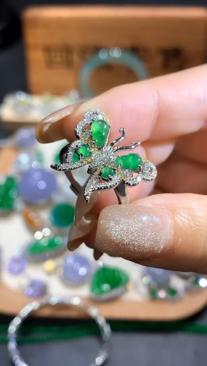 【闪购商品】翡翠戒指未镶嵌团购