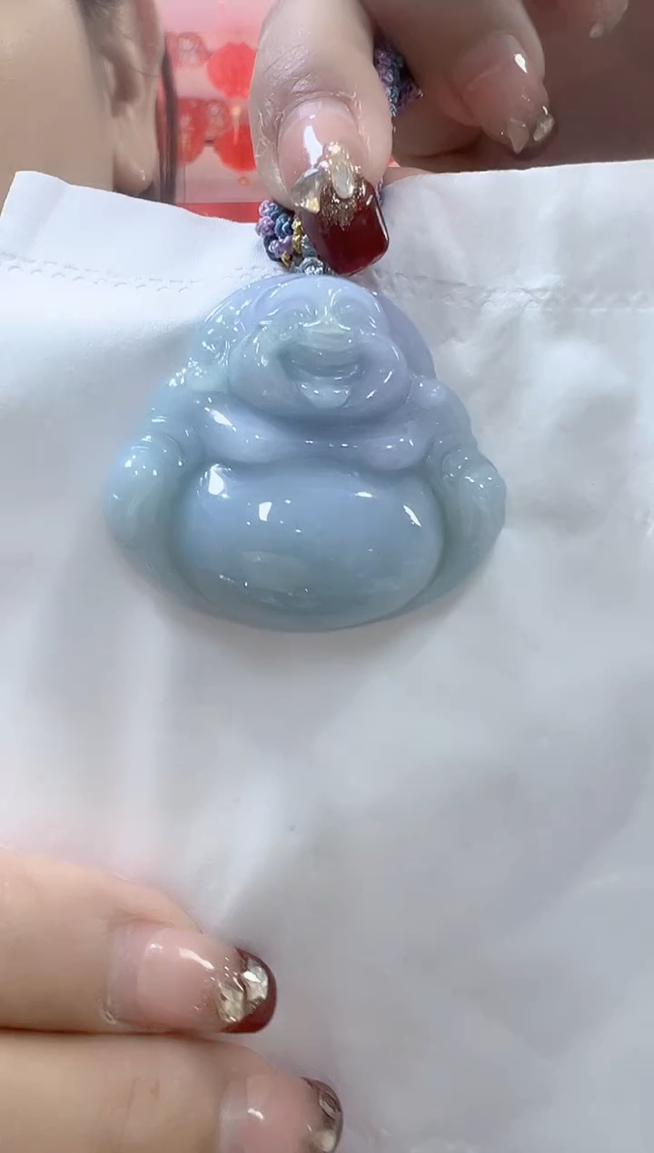 【闪购商品】翡翠颈饰未镶嵌孤品佛公宽