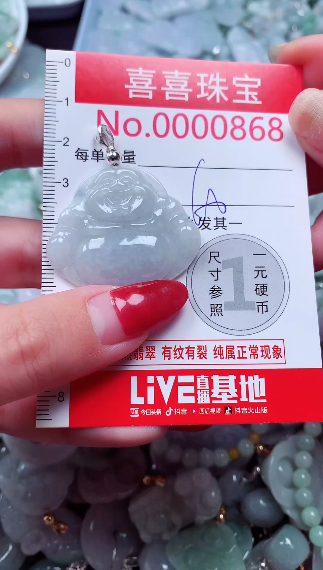 吊坠(不含链)未镶嵌翡翠868