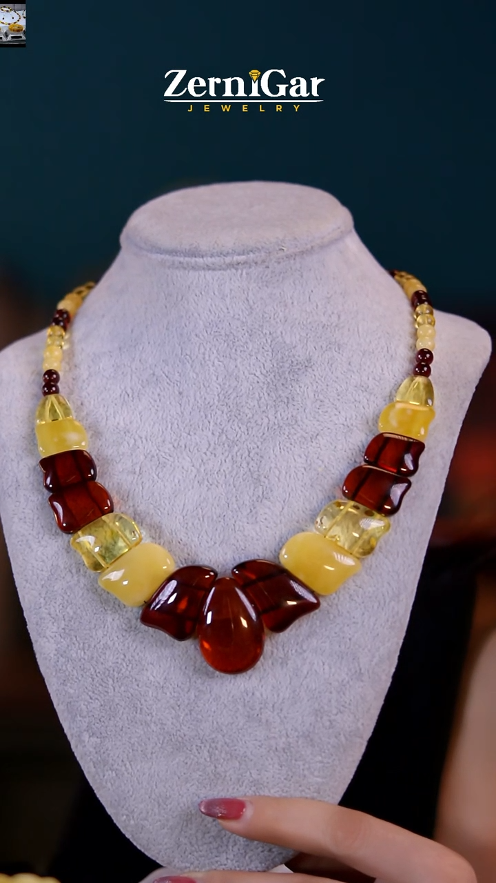 【闪购商品】琥珀颈饰未镶嵌天然琥珀项链