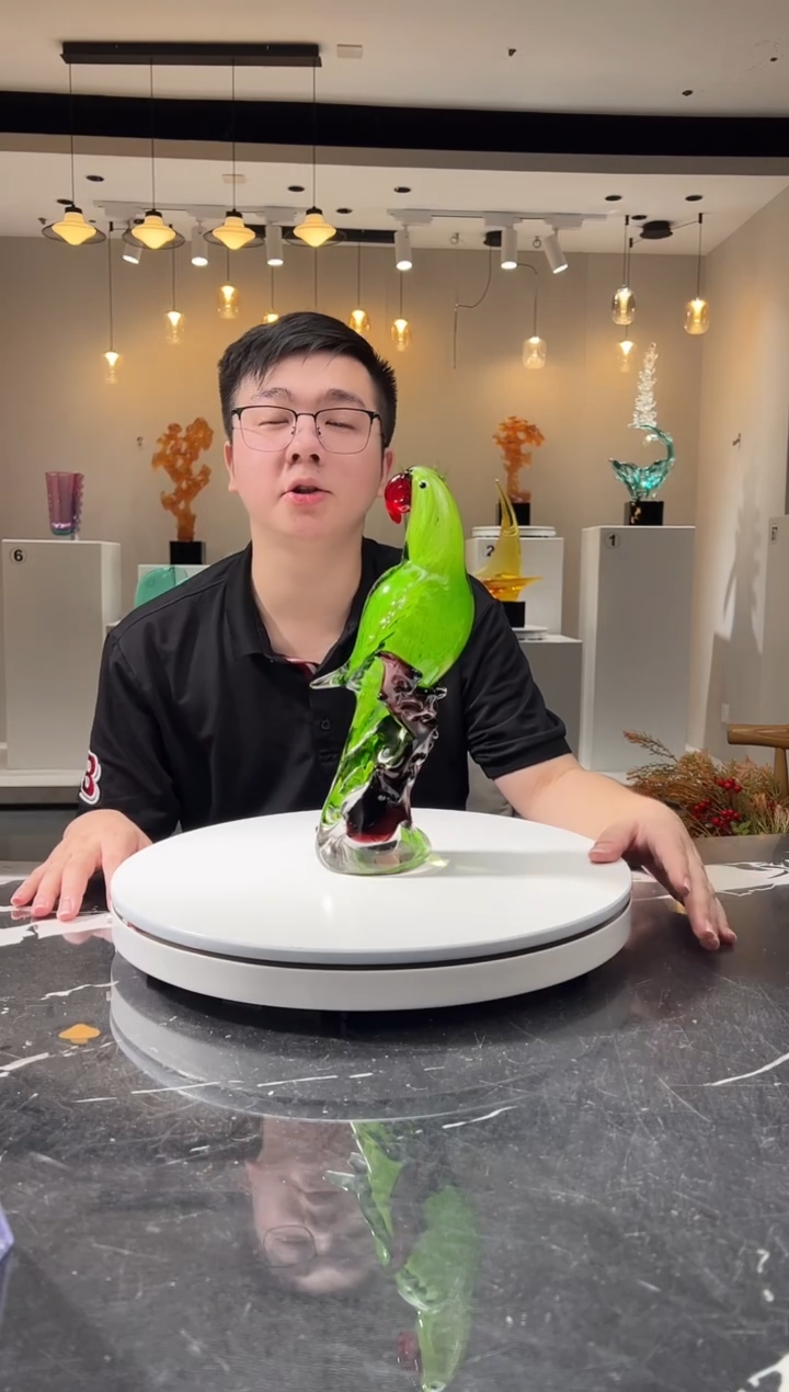摆件巴比特美学-绿色鹦鹉