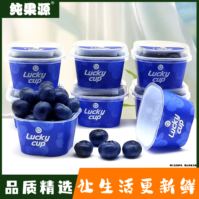 【纯果源小时达】精品蓝莓花香【一盒装/六盒装】（酸甜口感介意勿拍）云南省