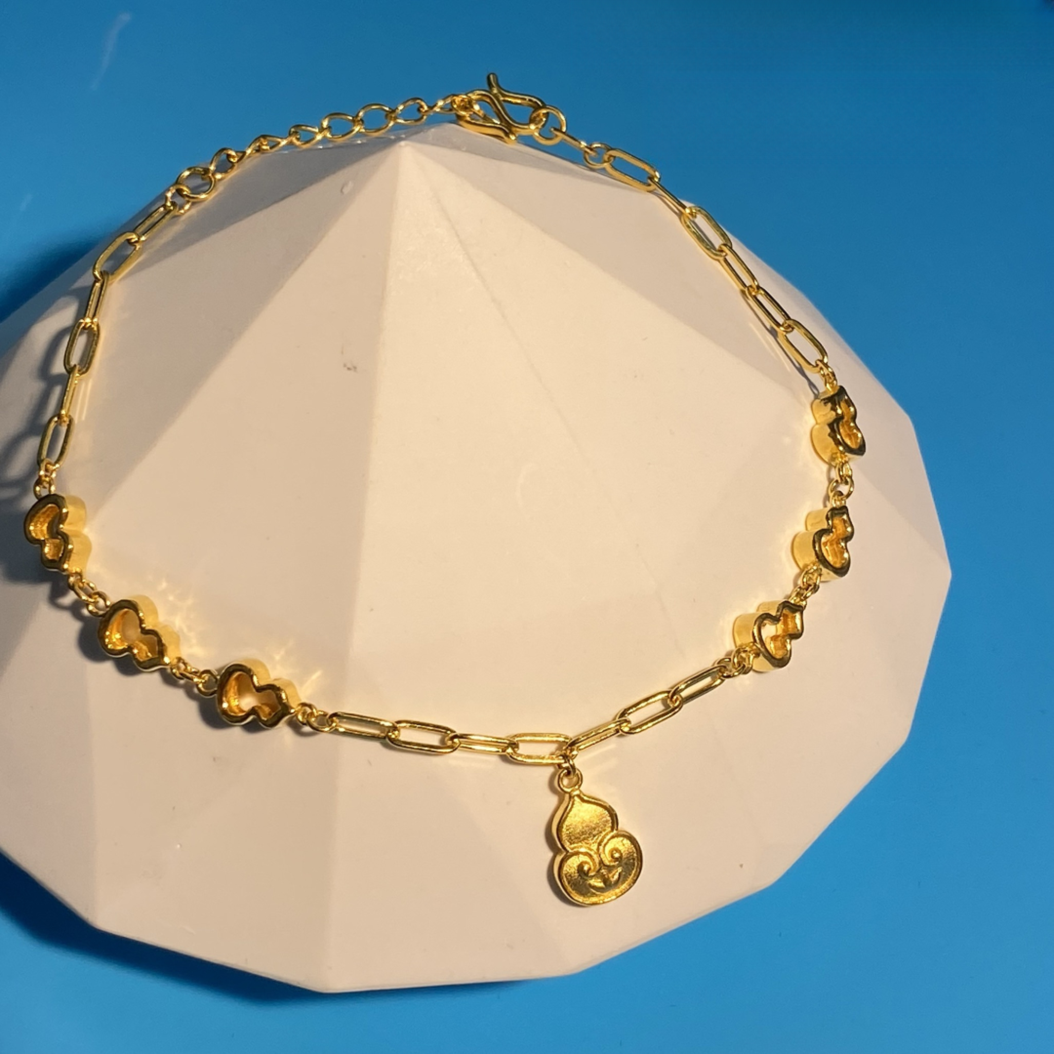 【女神节活动】黄金足金葫芦链条黄金手链