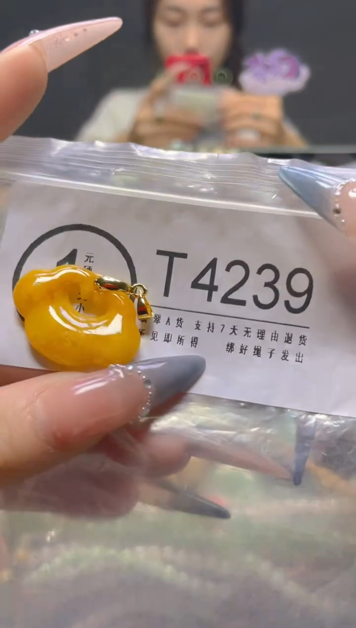 颈饰未镶嵌翡翠/T/翡翠A货，一件也是批发价