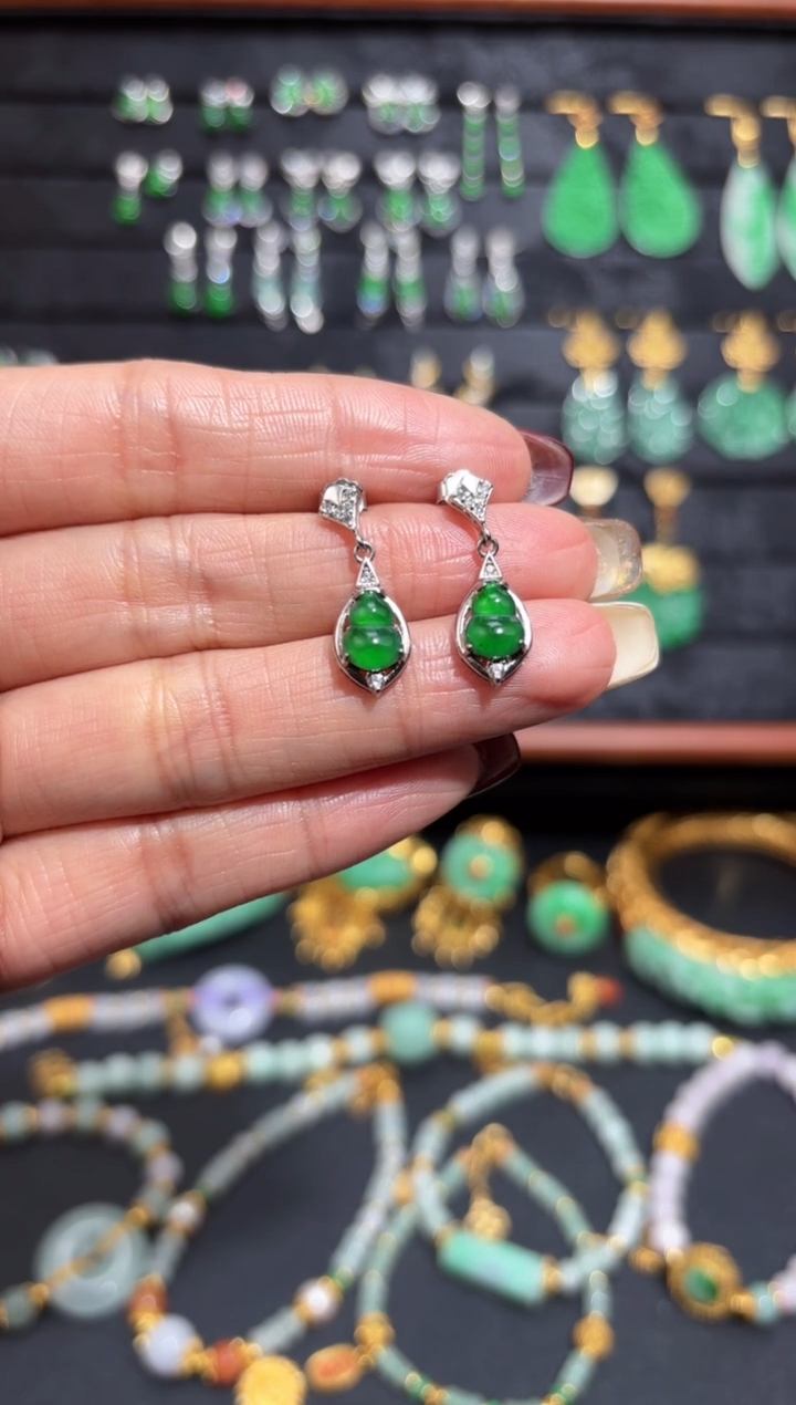 【闪购商品】翡翠颈饰银S925镶嵌蛋面/支持复检/一件